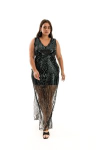 Vestido largo 05 lentejuela - Cómoda