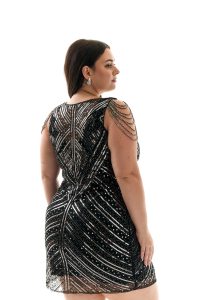 Vestido corto 01 lentejuela con canutillos - Cómoda (foto 4)