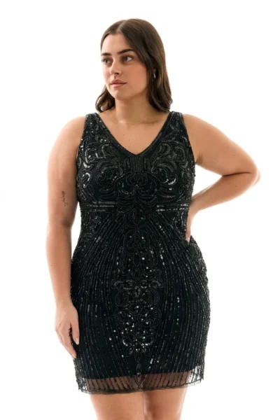 VESTIDO CORTO 02 LENTEJUELA