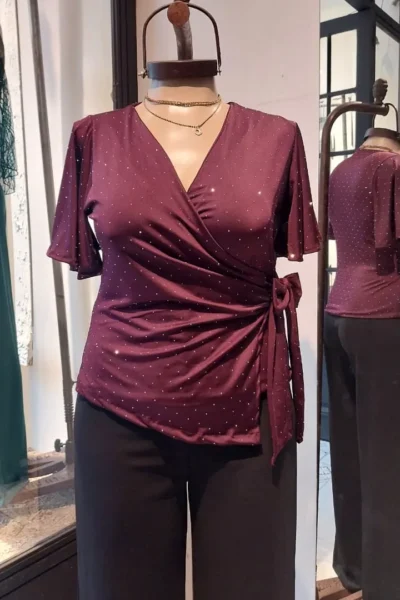 BLUSA DORA CON STRASS