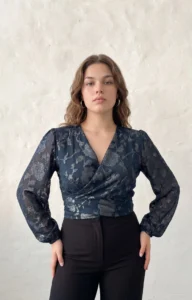 Blusa rosa con brillo - Cómoda