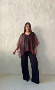 Poncho tul largo - Cómoda