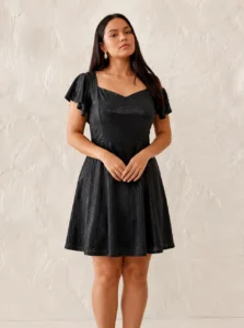 Vestido celine con brillo - Cómoda