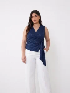 BLUSA DORITA de crep de punto - Cómoda