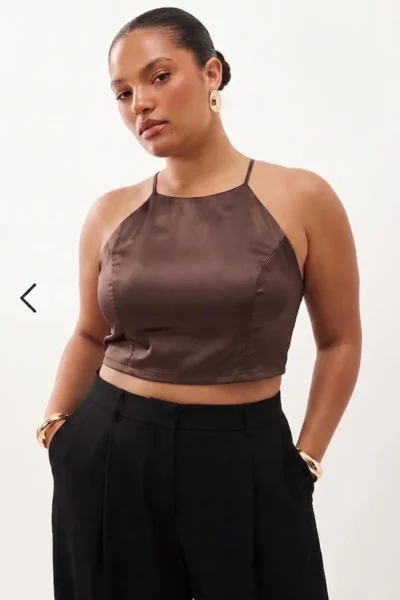 TOP PAMELA LISO DE SATEN