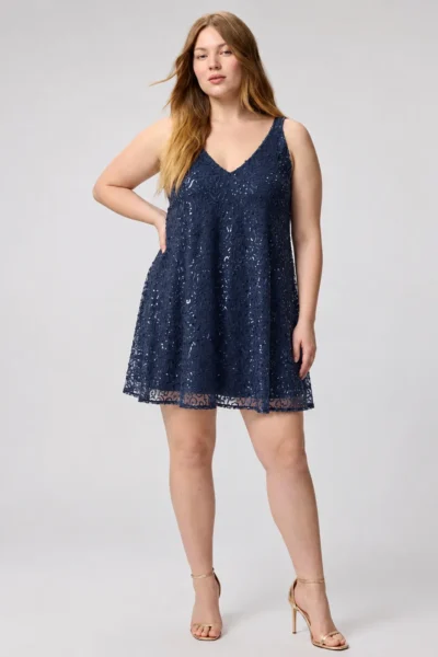 VESTIDO CORTO ELSA CON LENTEJUELAS